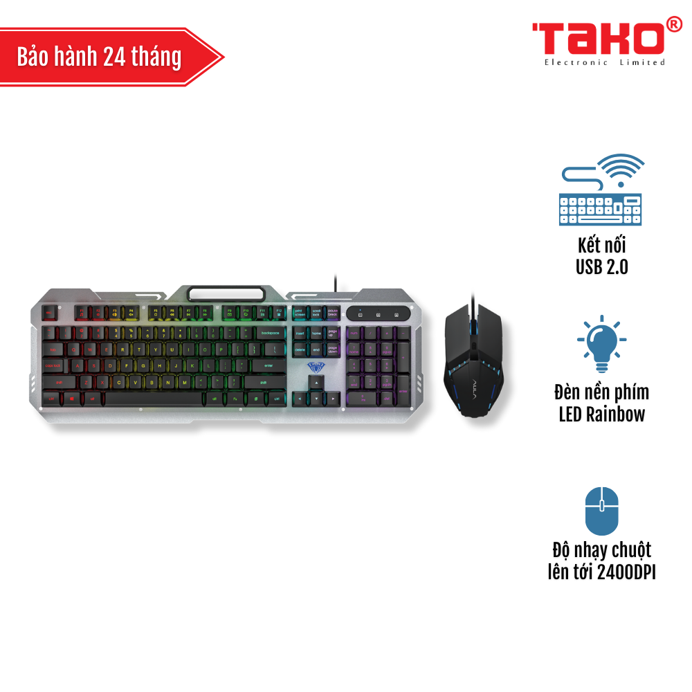 AULA F2023 COMBO BÀN PHÍM VÀ CHUỘT GIẢ CƠ GAMING