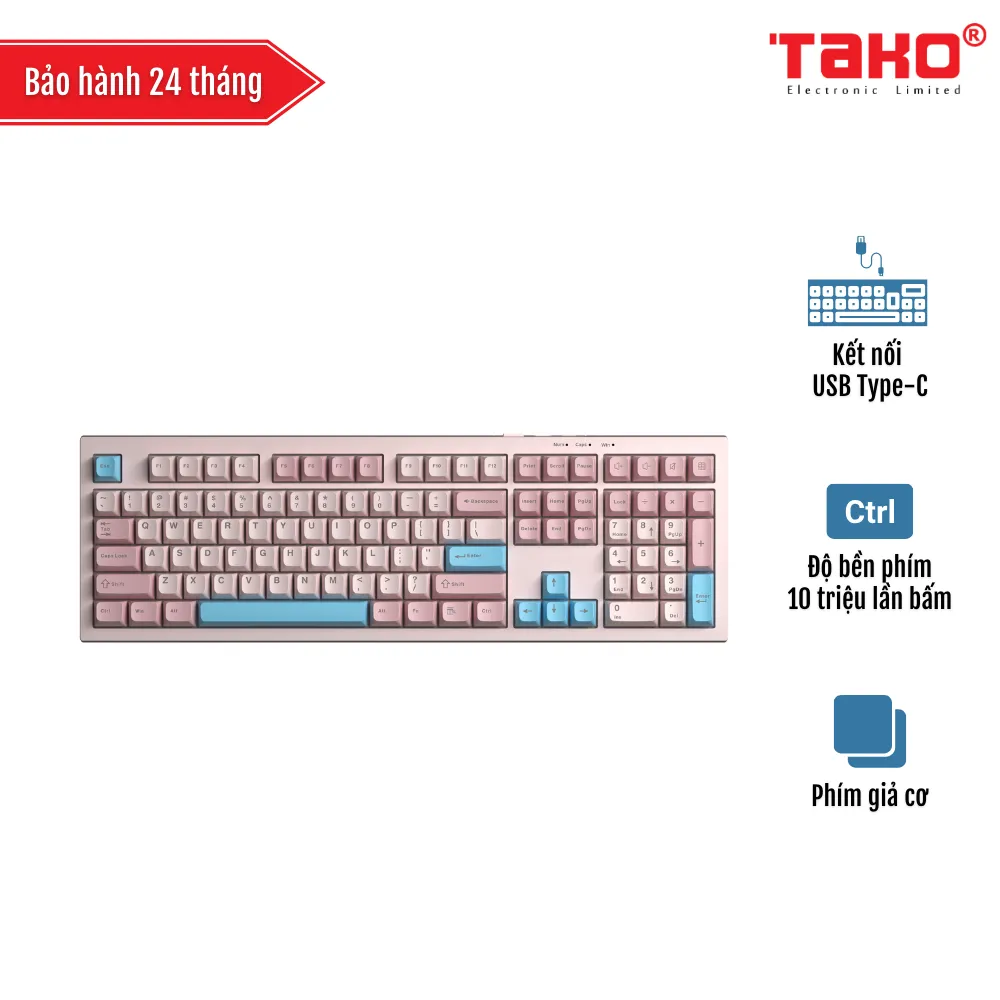 AULA S102 (4739) BÀN PHÍM GIẢ CƠ GAMING CÓ DÂY (Phiên bản Hồng + Xanh dương)