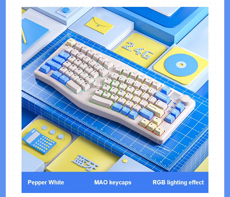 LEOBOG A75 BÀN PHÍM CƠ GAMING 3 MODE