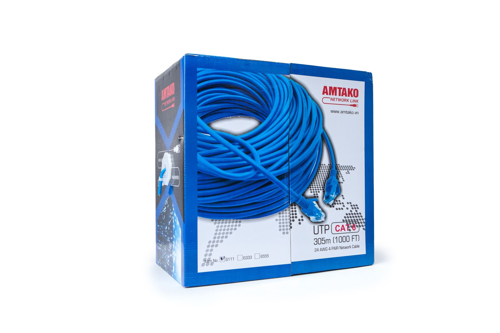 Cáp mạng Cat6 UTP AMTAKO 687
